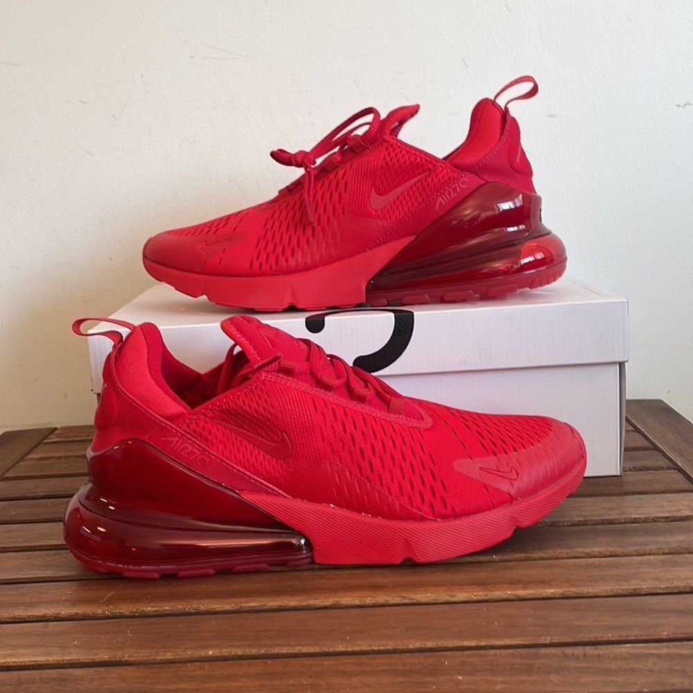 Nike Air Max 270 University Red USA Men Size 10/UK 9/EU 44(CV7544-600)